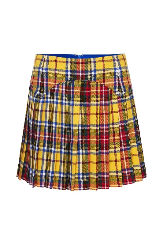 Tartan Yellow Skirt