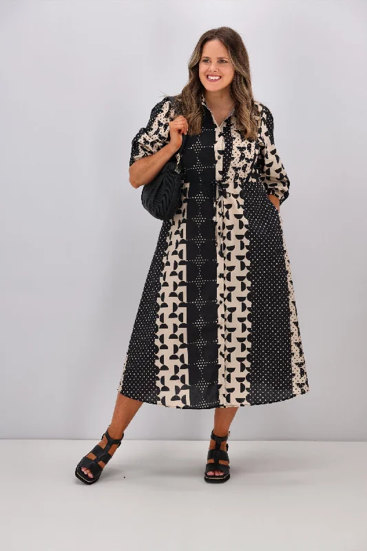 Boho Australia Mandy Polka Dot Midi Dress