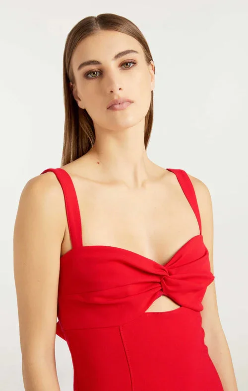 Luana Dress - Bright Crimson