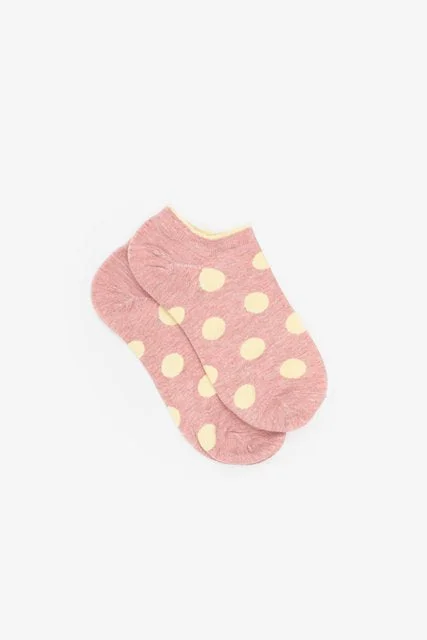 OSFA / Ankle pink yellow spot