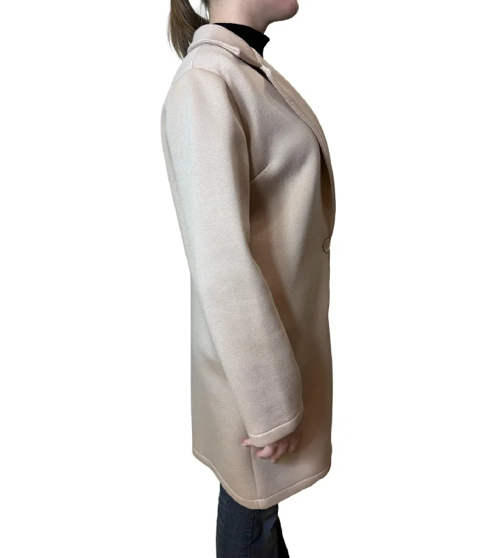 Cappotto cammello/panna donna