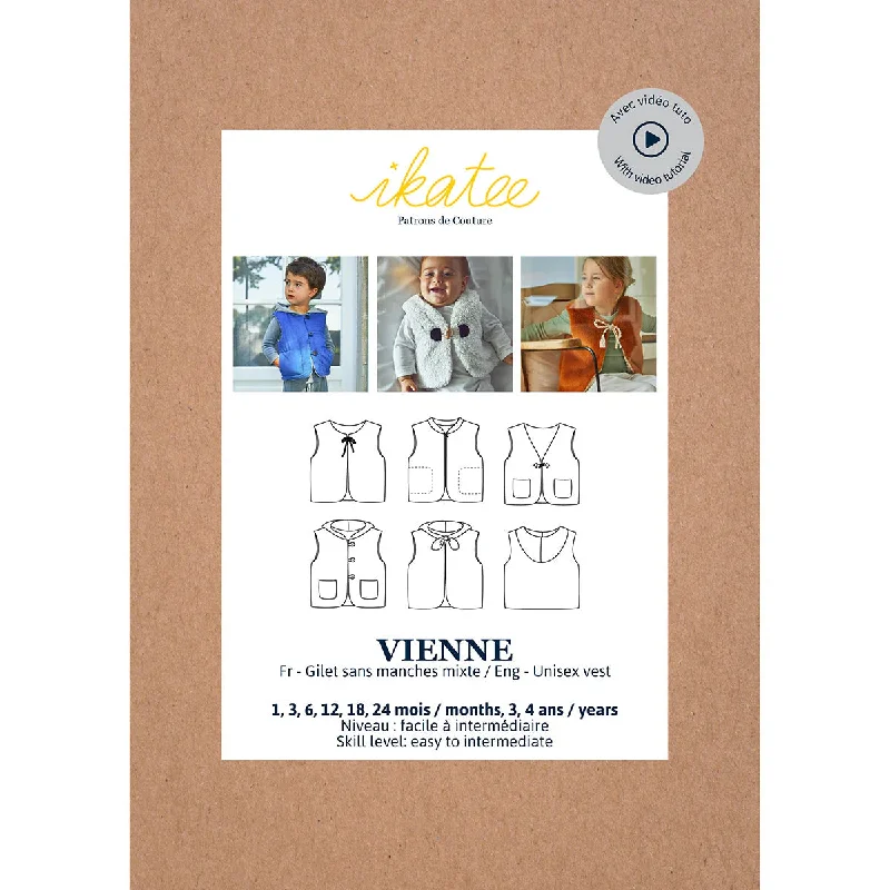 Vienne Vest - Baby - Sewing Pattern | Ikatee