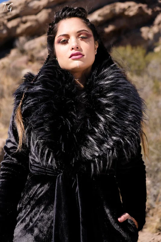 Women's Empress Coat in ""Black Raven""