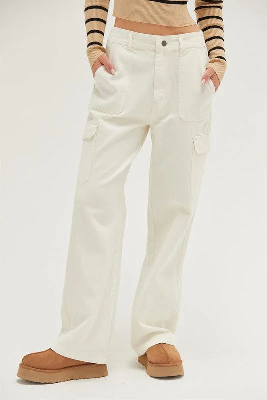 High Waist Wide Leg Cargo Pants