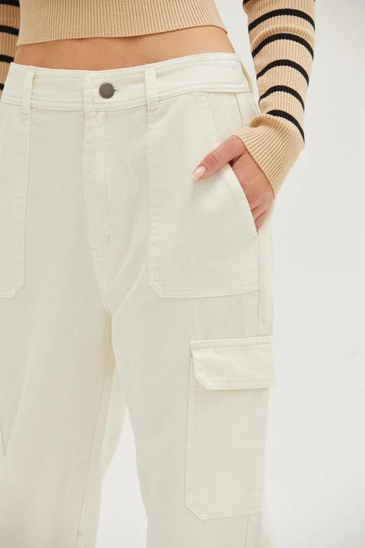 High Waist Wide Leg Cargo Pants